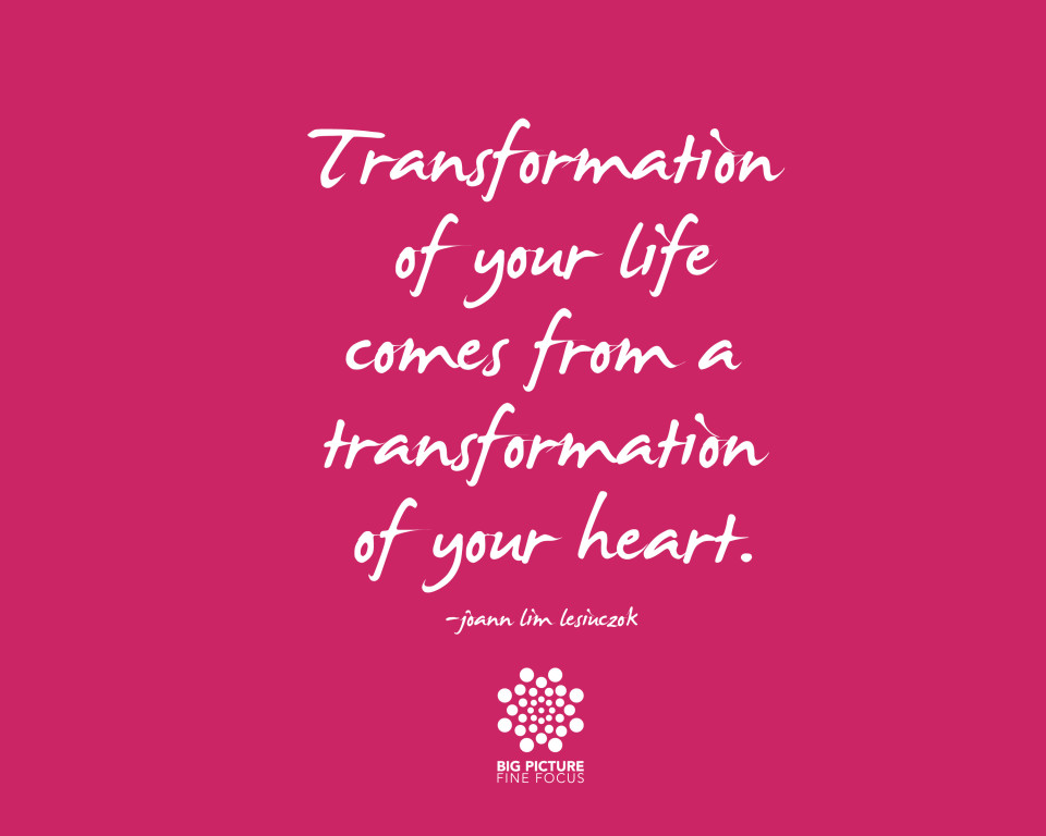 transformation of your life